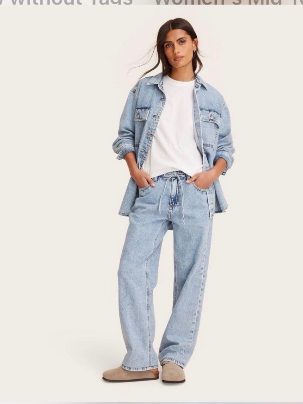 NWT Parke x Target - size 14 - Women’s Mid-rise Drawstring Baggy Jeans